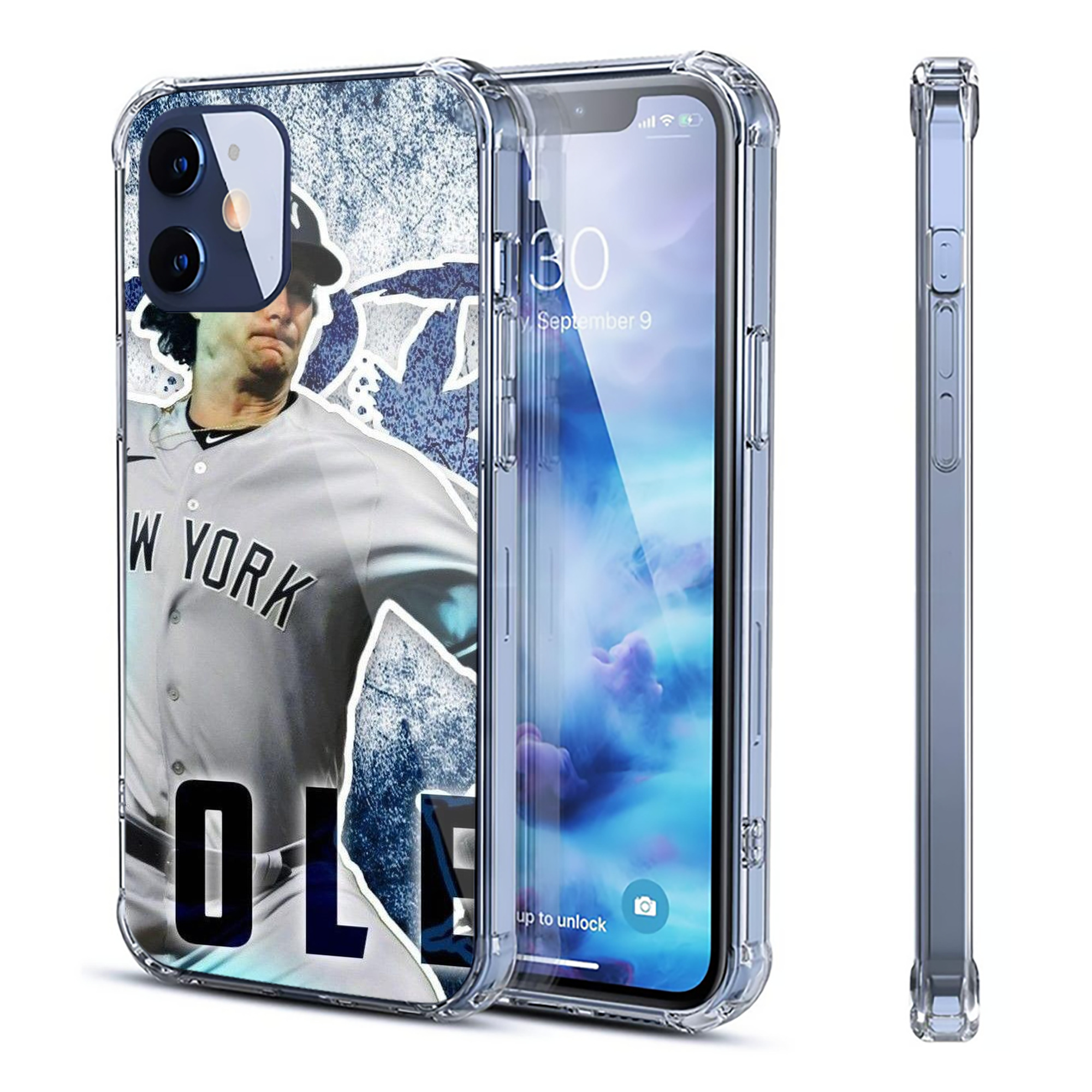 Gerrit Cole 31 Clear IPhone 12 Case – Soft TPU With UV Print – Enhanced Drop Protection, Precise Fit, Anti-Fingerprint, Customizable Design, Scratch-Resistant, Yellow-Resistant